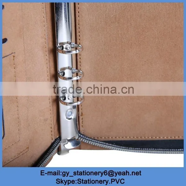 High Quality Custom 6 Ring PU Leather a4 Ring Binder Notebook photo-5