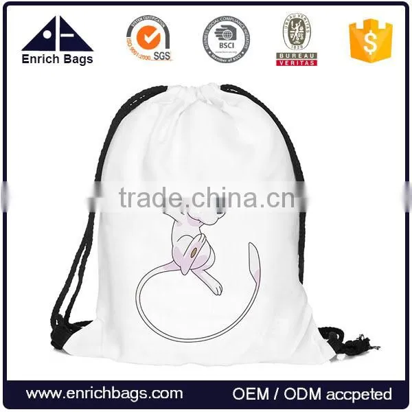 New Arrive Popular Pokemon Backpack Cotton Drawstring Bag photo-3