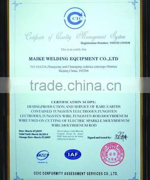 ISO 6848 2% WT20 2.0mm Thoriated Tungsten Welding Electrode photo-6