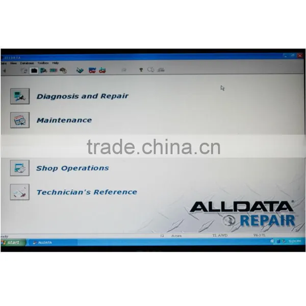 2013 Alldata 10.52+Mitchell on demand 2012 auto car pepair software in one 640G hard disk