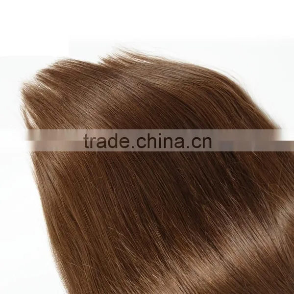 No Chemical Chocolate Color Silk Straight 100% Virgin Brazilian Hair for Women photo-5
