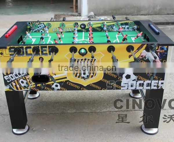 55Inch Yellow Soccer Foosball Table Indoor Play Table Foostable 8grips Football Table photo-3