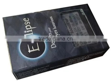 Wholesale Korea Eclipse Rainbow Brown Color Mix/blue Contact Lenses/price Colored Contact Lenses photo-3