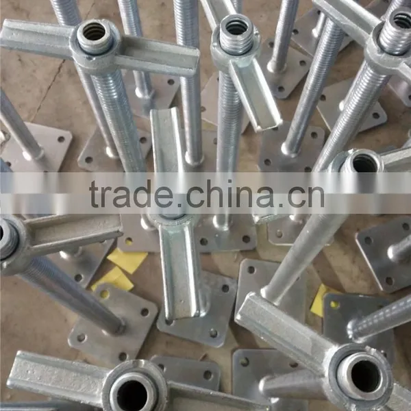 Galvanized / Painting Hollow Scaffolding Base Jack