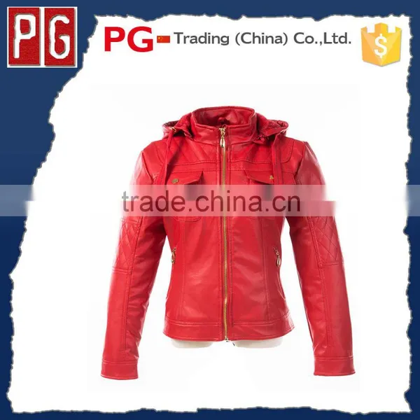 New Style Quilting Jacket Customized Women's PU Leather Jacket