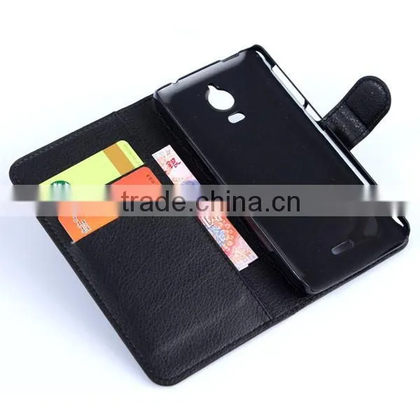 High Quality Leather Wallet For Wiko Wax Case photo-4