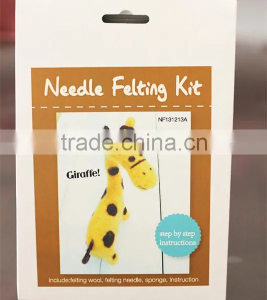 DIY Giraffe Wool Felting Craft Kit