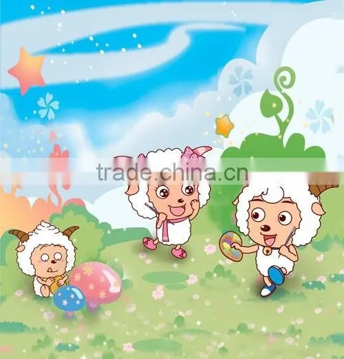 2015 Vinly Cartoon Wallcovering for Kids/decorative Mural Wallpaper for Kids Room photo-2