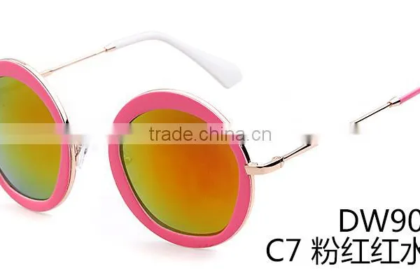 YWGX Past FDA CE UV400 Test Reminiscent Colorful Pattern Best Round Classic Sunglasses photo-5