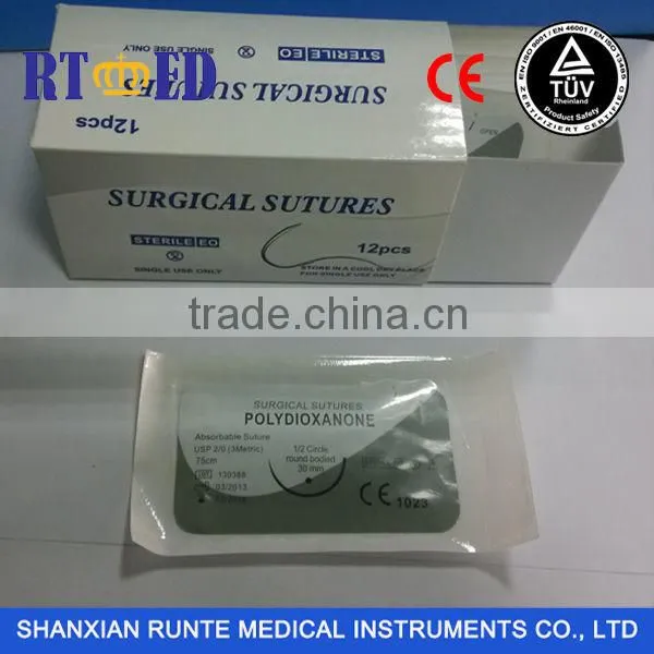 Medical Device Disposable Absorbable PGA/Catgut/PDO Surgical Suture photo-2