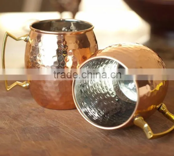Hammered Moscow Mule Copper Mugs photo-2