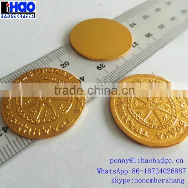 High Quality Custom Metal Game Token Coin,Embossing Metal Logo Coin photo-5