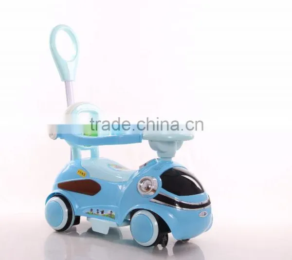 Pretty Pink Blue Color Kids Eletric Mini Car Toys With Two Silicon Swing Wheels photo-4