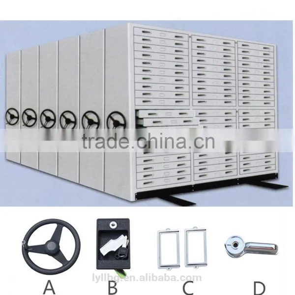 Factory Directly Library Furniture Metal Mass Shelves for Maps and Filings photo-2