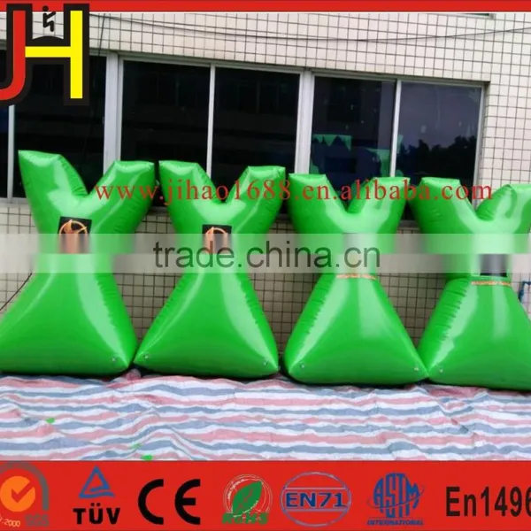 Customized A Set Green Inflatable Paintball Bunkers photo-4