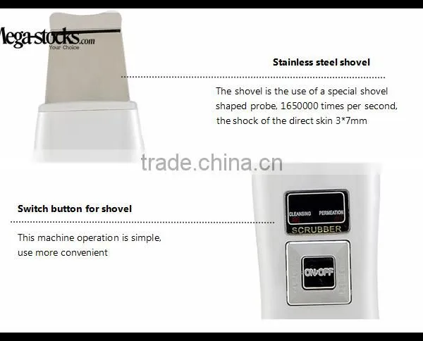 Mini Hand-hold Ultrasonic Facial Skin Scrubber for Peeling Skin Care Home Spa Use photo-3