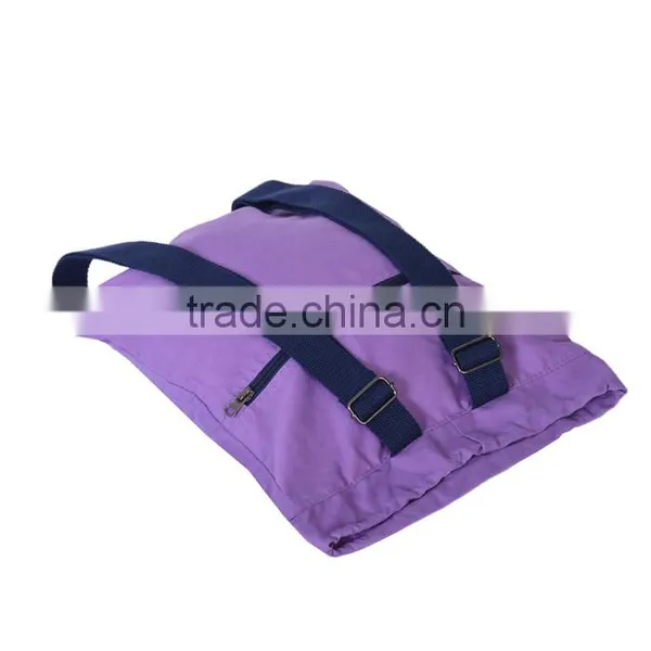 Wholesale Promotional Blank 100% Cotton Canvas Drawstring Backpack photo-3