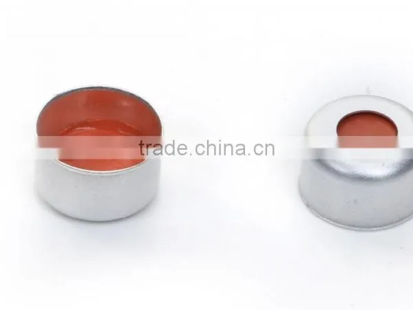 8mm Crimp Top Sliver Aluminum Caps for Glass Cartridges in Silver or Gold Color photo-4
