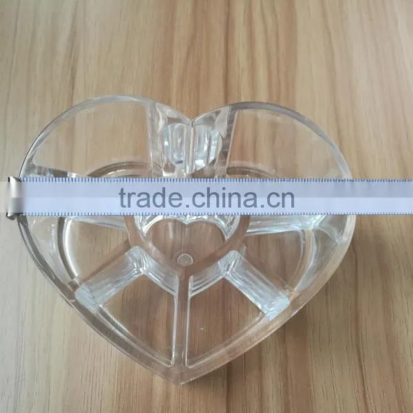 Wholesale Heart Shape Acrylic Cosmetic Storage Box photo-4