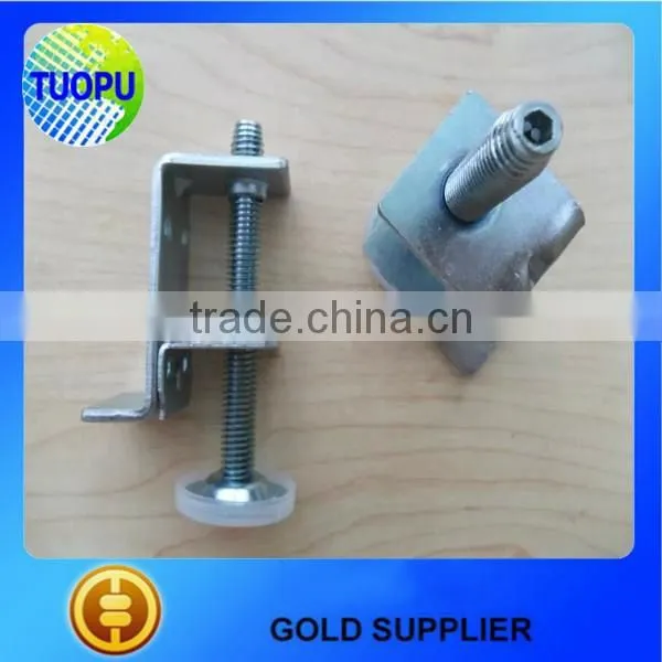 Hot sell metal table slide hardware,screen usaged clamp adjustable table hardware made in china,