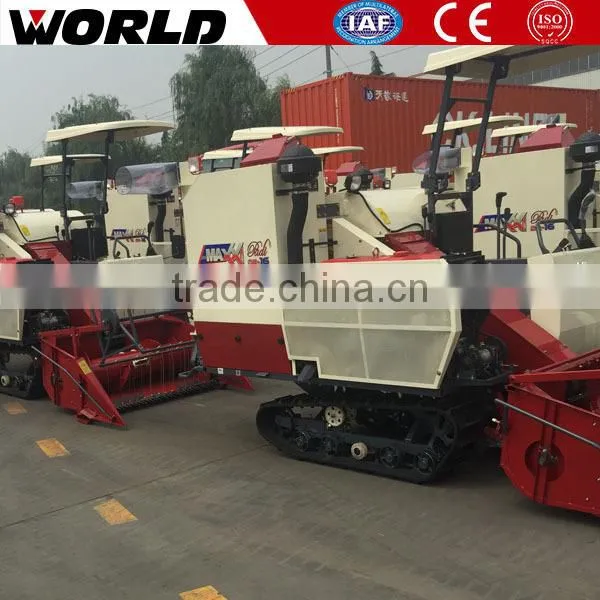 32hp Full Feeding 0.5m3 Grain Tank Mini Rice Wheat Combine Harvester photo-5