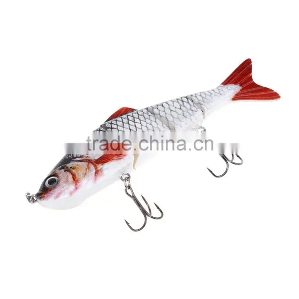 HS007 Minnow Four Sections Artificial Fishing Bait Bionic Lure With Hook photo-4
