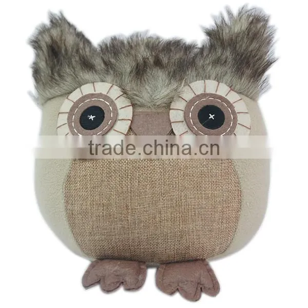 Store More Fashional Plush Cotton Owl Door Stopper With Sand Stuffed photo-3