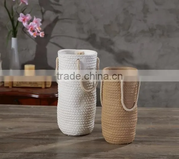 2016 Newest Funny Bag Shaped Stoneware Type for Garden Decoration Flower Pot/flower Plants photo-4