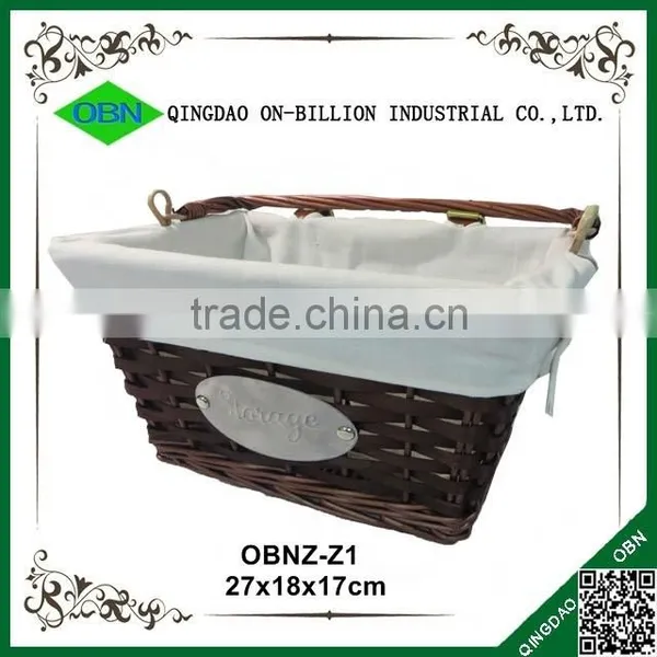 Bulk Cheap Wicker Basket With Handle for Bike photo-2