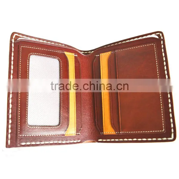 Minimal Leather Wallet Genuine Leather Card Holder With Pocket Wallet photo-5