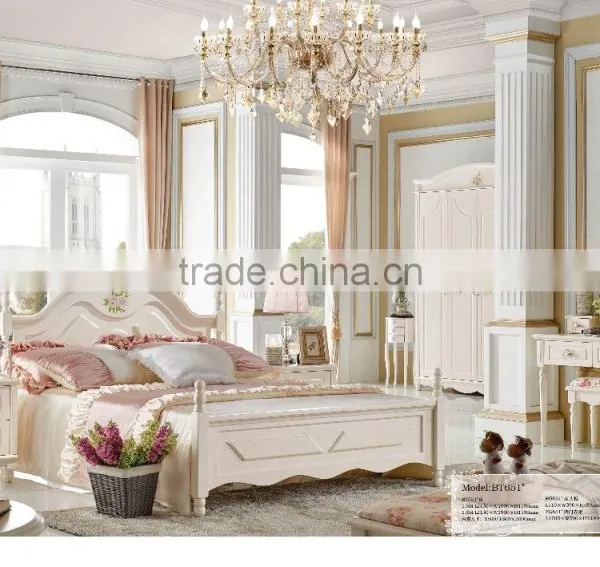 MJ651# Trendy White Painted Children Bedroom Wood Furniture photo-6