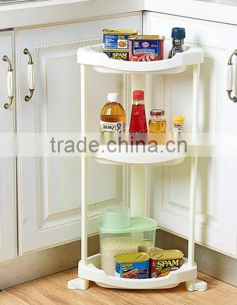 Plastic 3 or 4 Layers Bathrooms Tripod Shelf photo-3