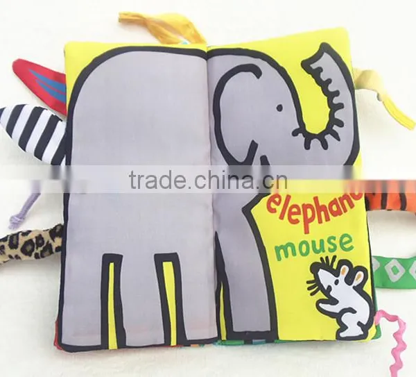 Kid Educational Jungle Cloth Book Baby Intelligence Early Developmental Learning To TW photo-3