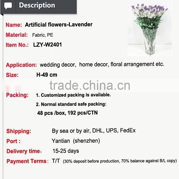 Attractive Dried Lavender Flowers Artificial Flower for Wedding Making Flower photo-2