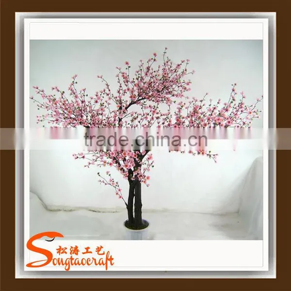 Wholsale China Customized Artifical Cherry Tree Decor Indoor Artificial Cherry Bilossom Tree Fake Cherry Tree for Sale photo-2