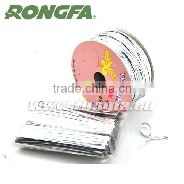 30m Dispenser Packing Metallic Wire Twist Tie for Bread Bags photo-4