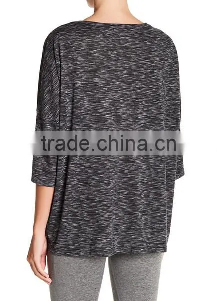 Sport T-shirts Cricket Girls Short Sleeve Tops Tees Women 3/4 Sleeve V-Neck Pocket Tee Shirts photo-3