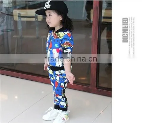 Girl's Lovely Snoopy Pattern Movement Fleece Suit photo-2