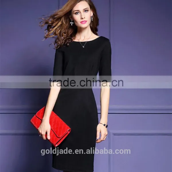 OEM Beauty Women Designer Formal Dress Ladies Office Dress Ladies Formal One-piece Dresses photo-2