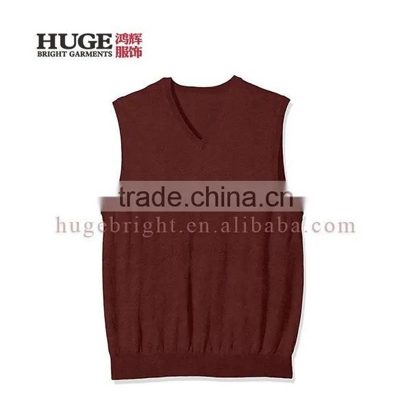 New Fashion Comfortable Regular Fit V Neck Sleevesless Sweater Vest photo-5