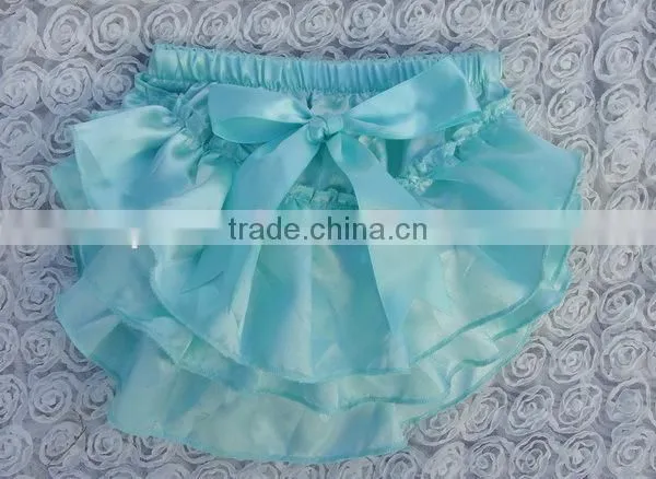 Boutique Wholesale Baby Girls Satin Clothing Pernickety Kids Hallowen Bloomers With Ruffle photo-6