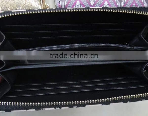 Fashion New Latest Cute Zipper Round pu Leather Lace Wallet for Woman photo-5