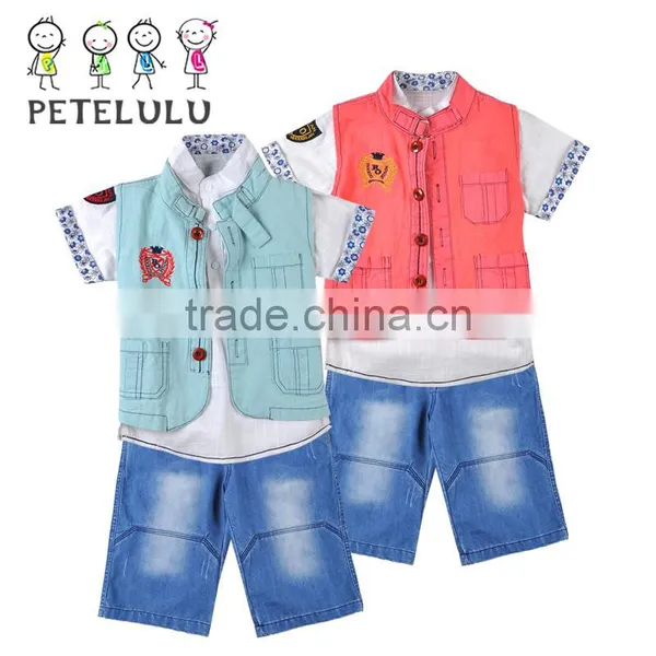 Jeans Suit Wholesale and Jeans Cloth Denim Kids Pant Suit