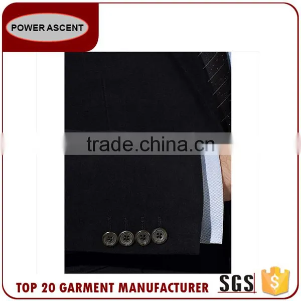 2017 Fashion Style Custom Black Blazer Men Suit Made In China photo-5