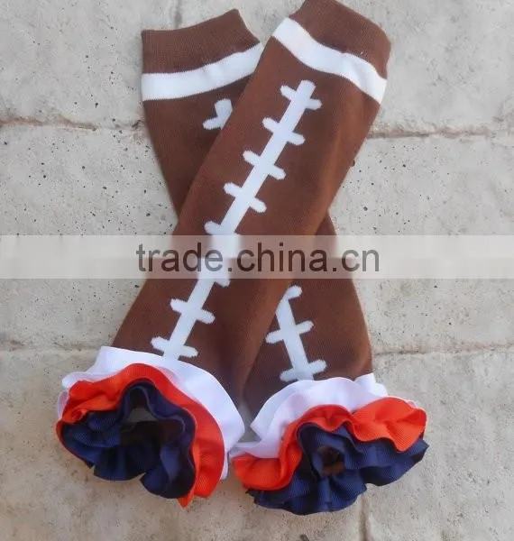Factory Wholesale Football Baby Leg Warmers Knit Baby Leggings for Fall/Winter photo-6