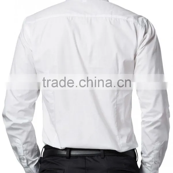 Man White Business Shirt Latest Shirt Designs For Men 2017 Formal Shirt photo-2