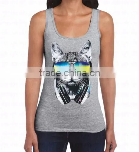 Custom Men and Women Cotton Printing Tank Top photo-4