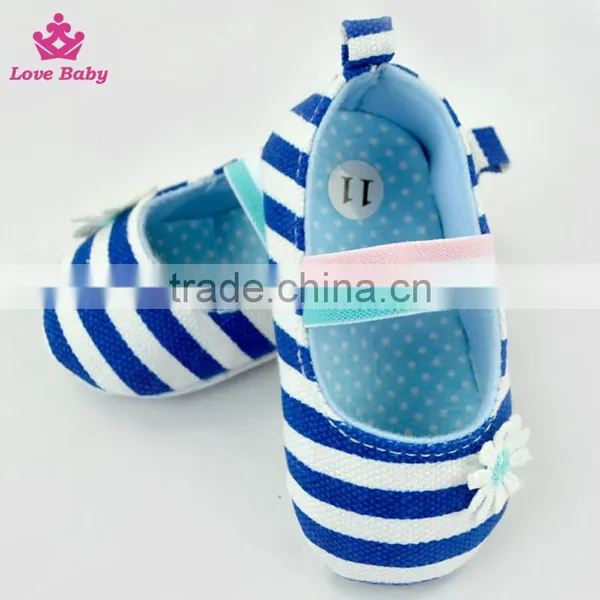 Fashion Stripes Newborn Crib Shoes Baby Shoes Toddlers Soft Shoes photo-6