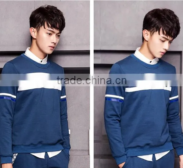 Teenagers Autumn Tide Male Hoodie Sets Round Collar Male Money Academy for Sports Leisure Wind Thin Coat of Cultivate One's Mora photo-2