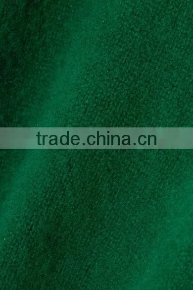 Slips On Wholesale High Quality Cropped Cashmere Sweater of Green Color photo-5